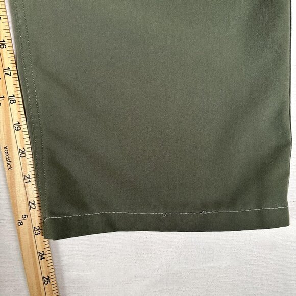 Figs Scrub Pants Women Size XL / S Olive Green Drawstring Slash Pockets W33 L23 - Picture 3 of 8